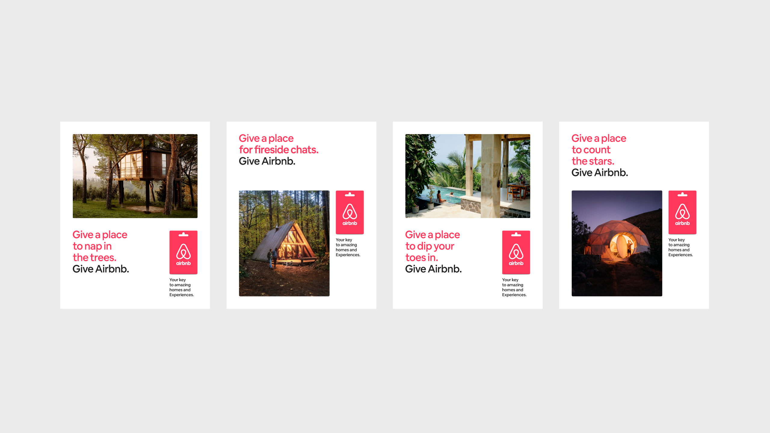 Airbnb Gift Cards Layouts